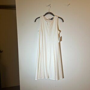 Dress Barn Roz & Ali Dress, Women’s Size 2, White Eyelet